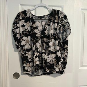 Beautiful INC Surplice ealstic waist top